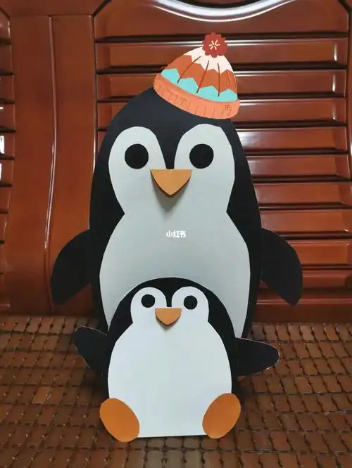 幼儿园手工作业企鹅diy