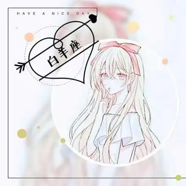 12星座头像女生动漫卡通带字图片2021最新眉眼如初岁月如故