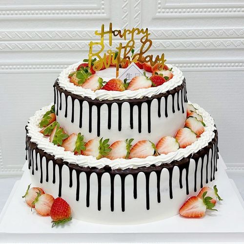 芙瑞多生日蛋糕双层多层祝寿婚礼生日聚会开业庆典派对水果定制全国