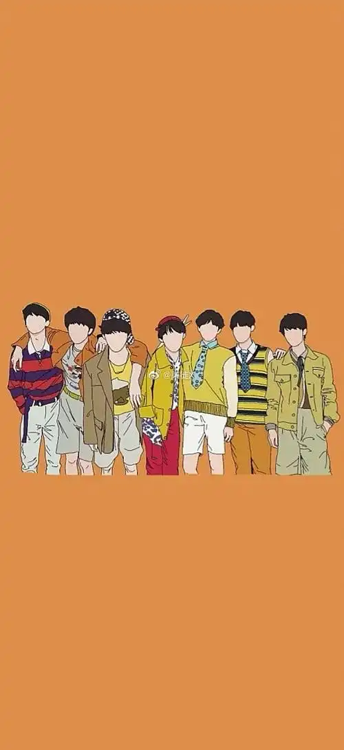 时代少年团超话95#时代少年团 星芒初现#救命!手绘壁纸太漂亮了吧!