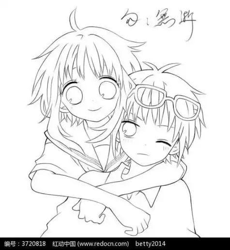 日本动漫卡通人物简笔画