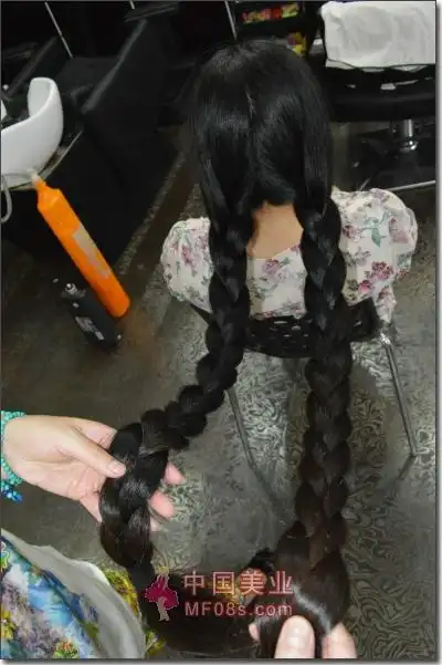 剪下长发女子大粗辫子-爱的边缘146#(18)