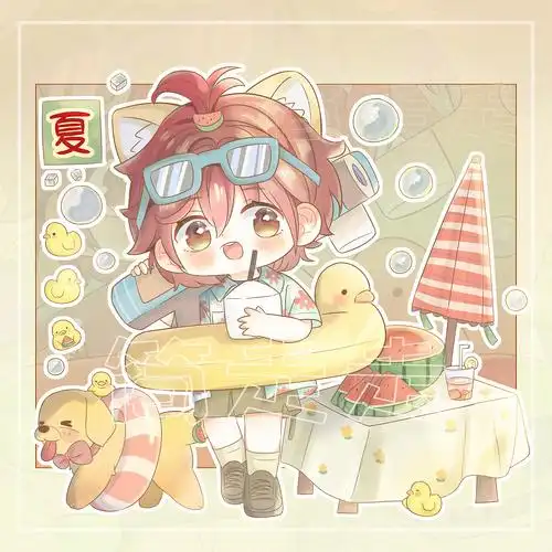 原创四季拟人|q版插画