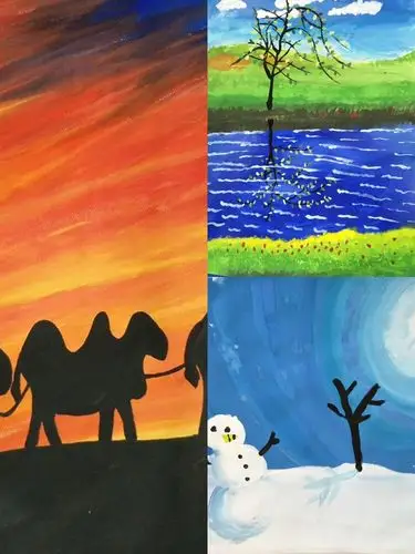 冷暖色的运用得心应手!