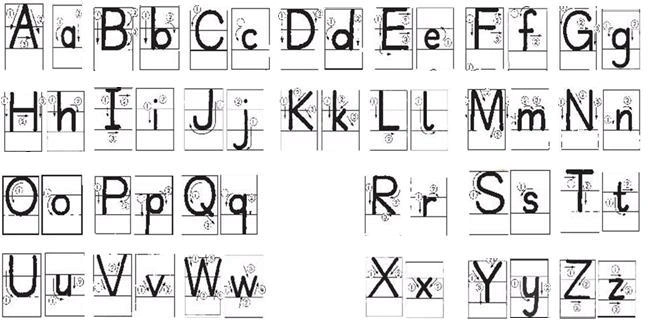 大小写英文字母笔顺