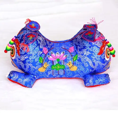 老虎枕头宝宝婴儿压惊传统纯手工布老虎民间工艺品满月布艺小老虎