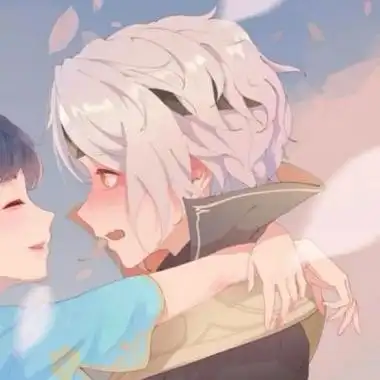 可爱情侣头像卡通呆萌一对,我们的相遇才有意义