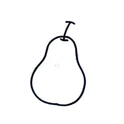 初级简笔画梨