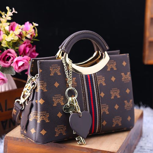 酷奇袋鼠包包酷奇女包水桶包女2023新款时尚牛皮复古手提包百搭单肩斜