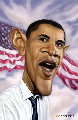 夸张明星肖像漫画作品 - 中国绘画书法艺术网 - 绘画作品欣赏 书法