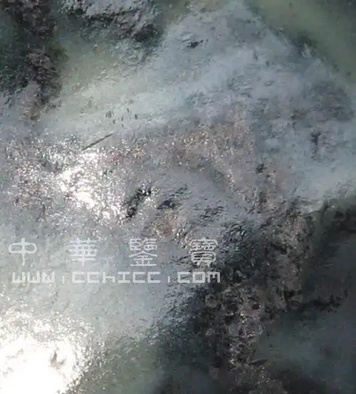 传世元青花铁锈斑凝聚斑