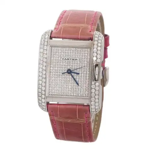 【现货】cartier/卡地亚坦克系列w5310031自动机械女士手表 后镶钻