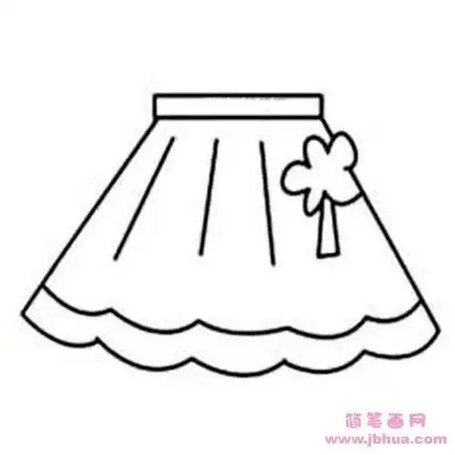 小朋友们的裙子简笔画