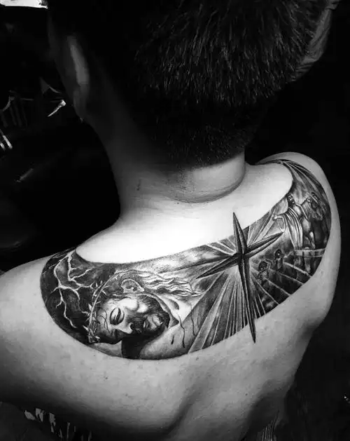 纹身师:老山纹身店:南京老山刺青遮盖作品"水母"纹身图片tag标签