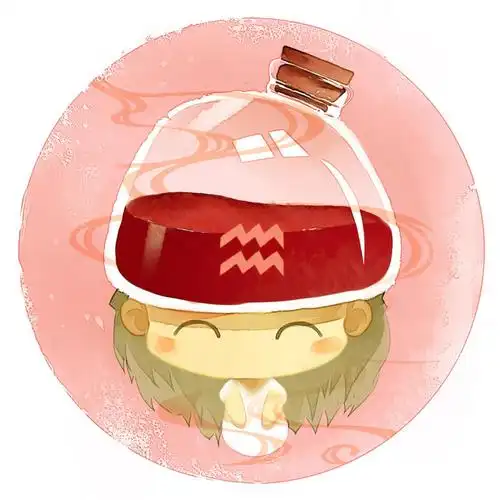 732分享发弹幕原图头像为大头q版风格,圆形头像,无论你是水瓶座