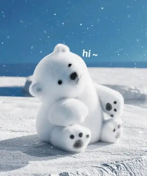 北极熊麻麻说太有镜头感的宝宝会被吃掉