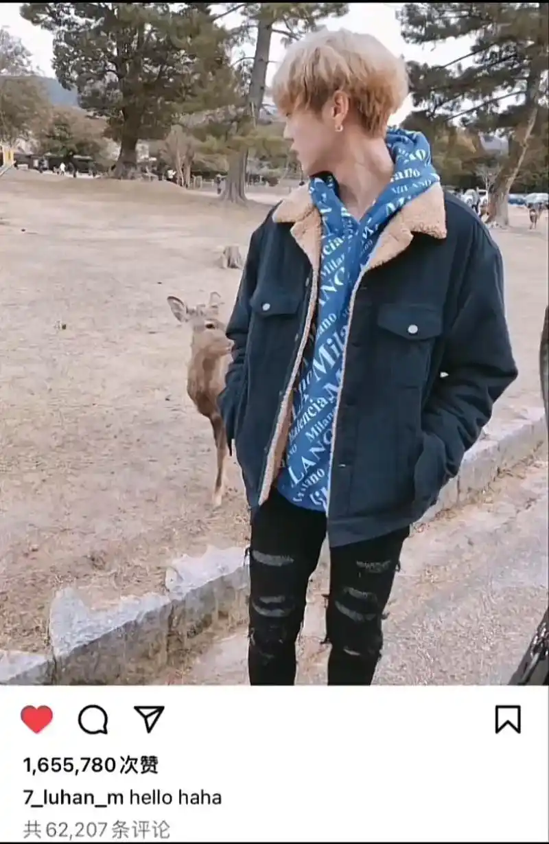 我爱你 #鹿晗 - 抖音