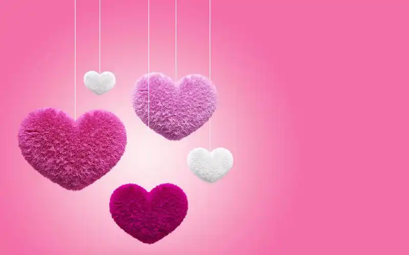 情人节心形背景矢量,高清图片,电脑桌面-壁纸族