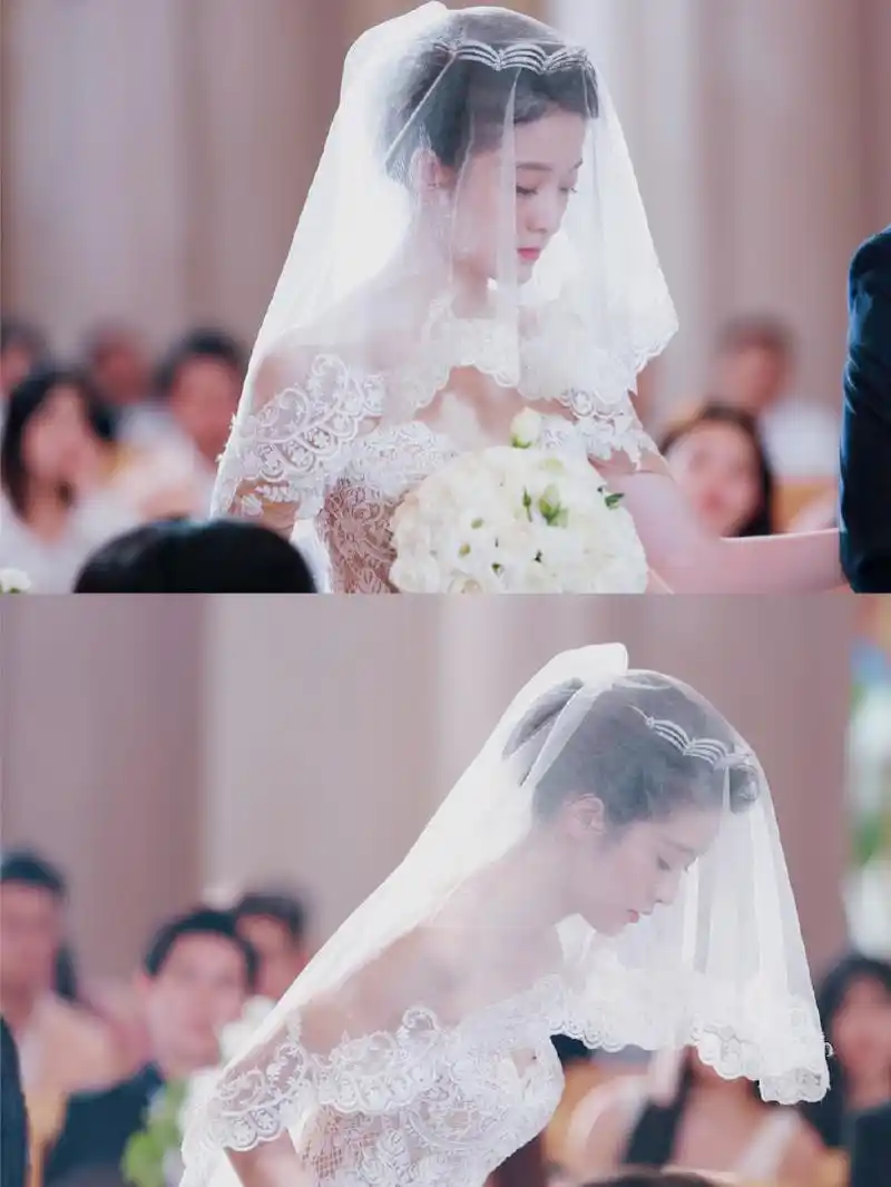 张雪迎在电视剧《泡沫之夏》里的婚纱装超级显身材,越来越期待她和