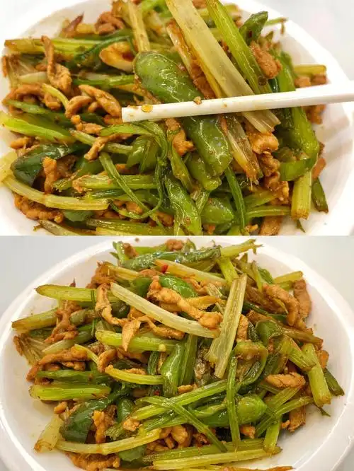 香喷喷的家常小炒下饭菜芹菜炒肉做法大全