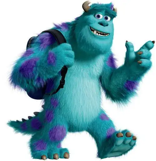 怪物电力公司毛怪简笔画