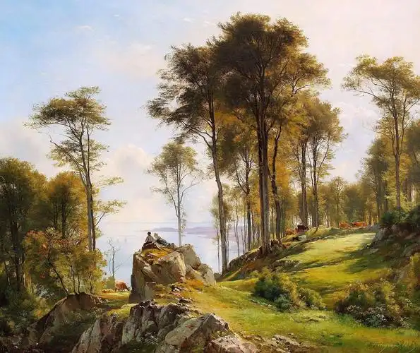 丹麦风景画家carl frederik aagaard风景油画作品欣赏(下)