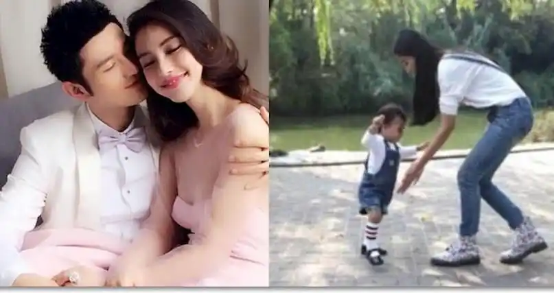 1岁小海绵近照,长开后像极了baby,黄晓明:不敢相信自己的眼睛!