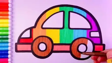 简笔画 儿童简笔画 育儿简笔画 儿童简笔画教程小汽车