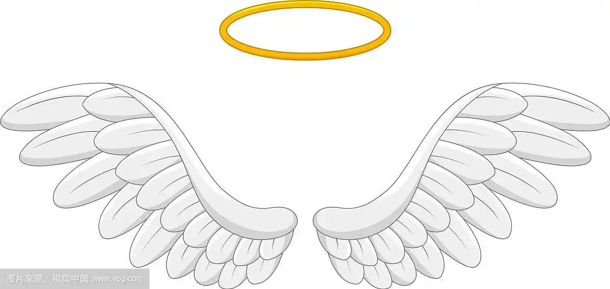 天使翅膀的卡通