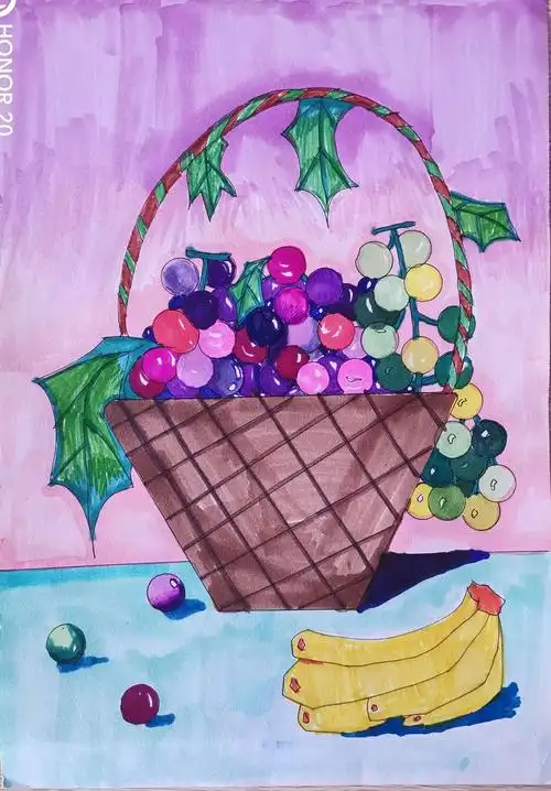 台阁牧中心校达尔架小学综合组五年级美术期末创作优秀作品展