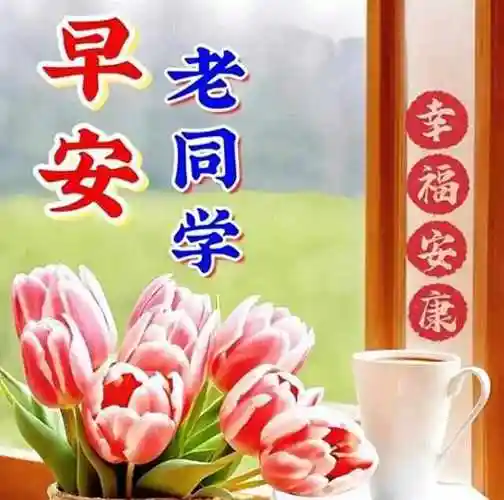早上好老同学问候图片 ▏情为间隔而贵,心为路遥而思!