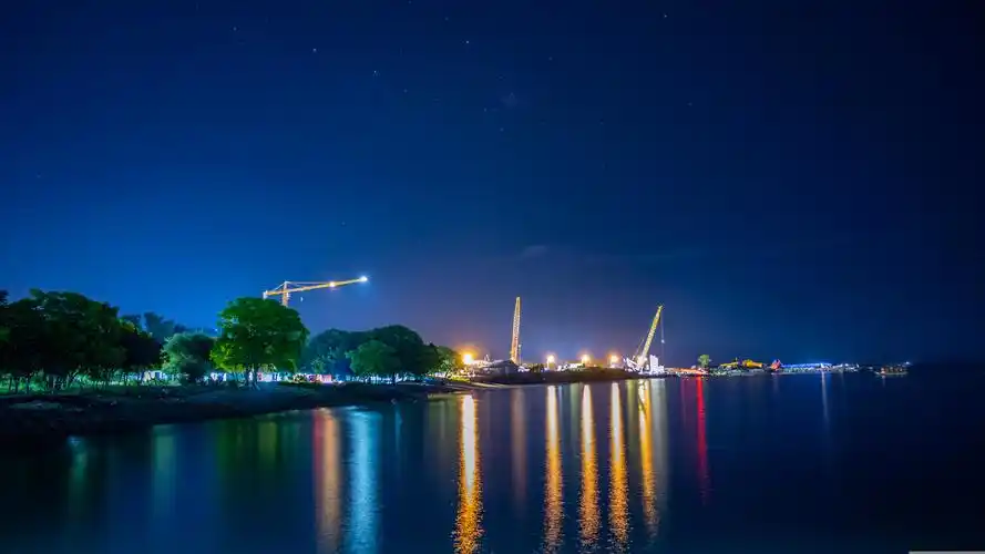 海滩夜景星空风景壁纸高清大图预览1920x1080_风景壁纸下载_墨鱼