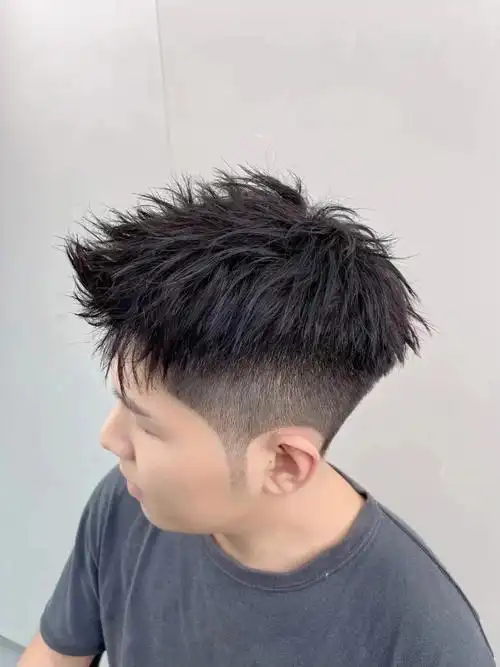 男士摩根烫摩根烫短碎盖男士摩根烫摩根烫男士烫发男士发型男生夏季