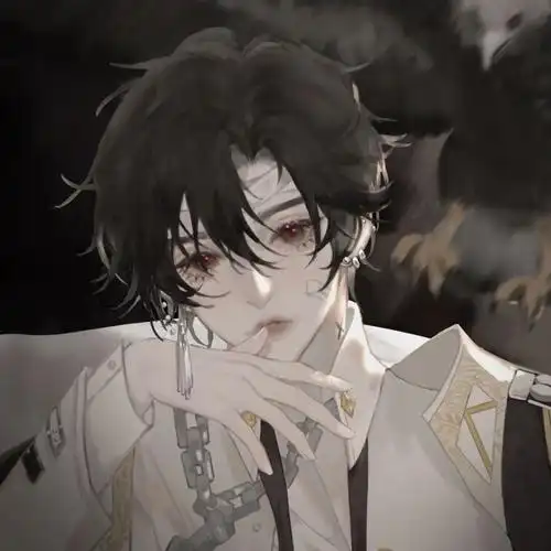 男生头像超酷的黑白系伤感动漫男头