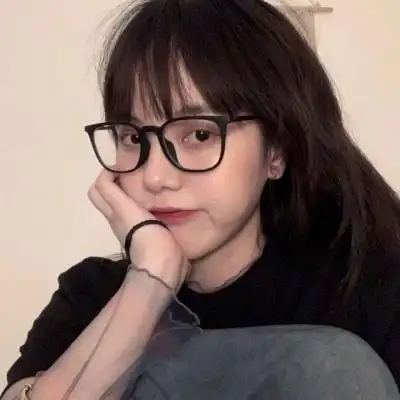 时尚潮流戴眼镜女生头像清新头像戴眼镜的女生图片