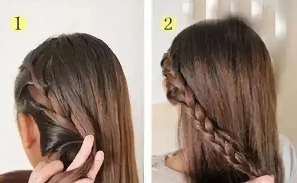 三股麻花辫的编法三股麻花辫简单编法图解