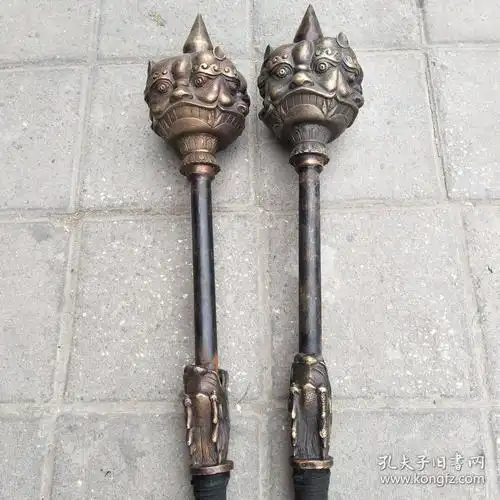 古兵器兽头锤尺寸如图重约4720克