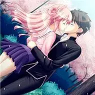 动漫接吻情侣头像一对