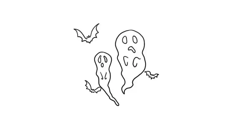 鬼怪幽灵简笔画