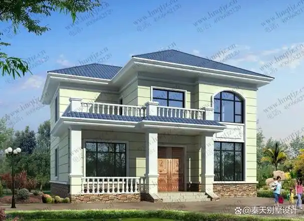 这款农村二层小别墅:面宽12米,进深15.