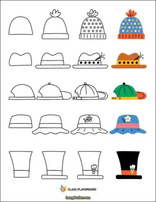分院帽简笔画哈利波特分院帽简笔画