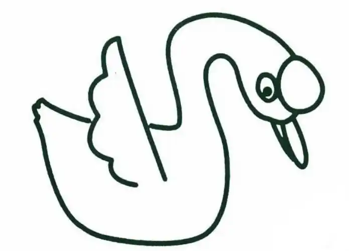 儿童画大白鹅 儿童画大白鹅简笔画图片大全