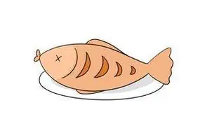 红烧鲤鱼图画简笔画