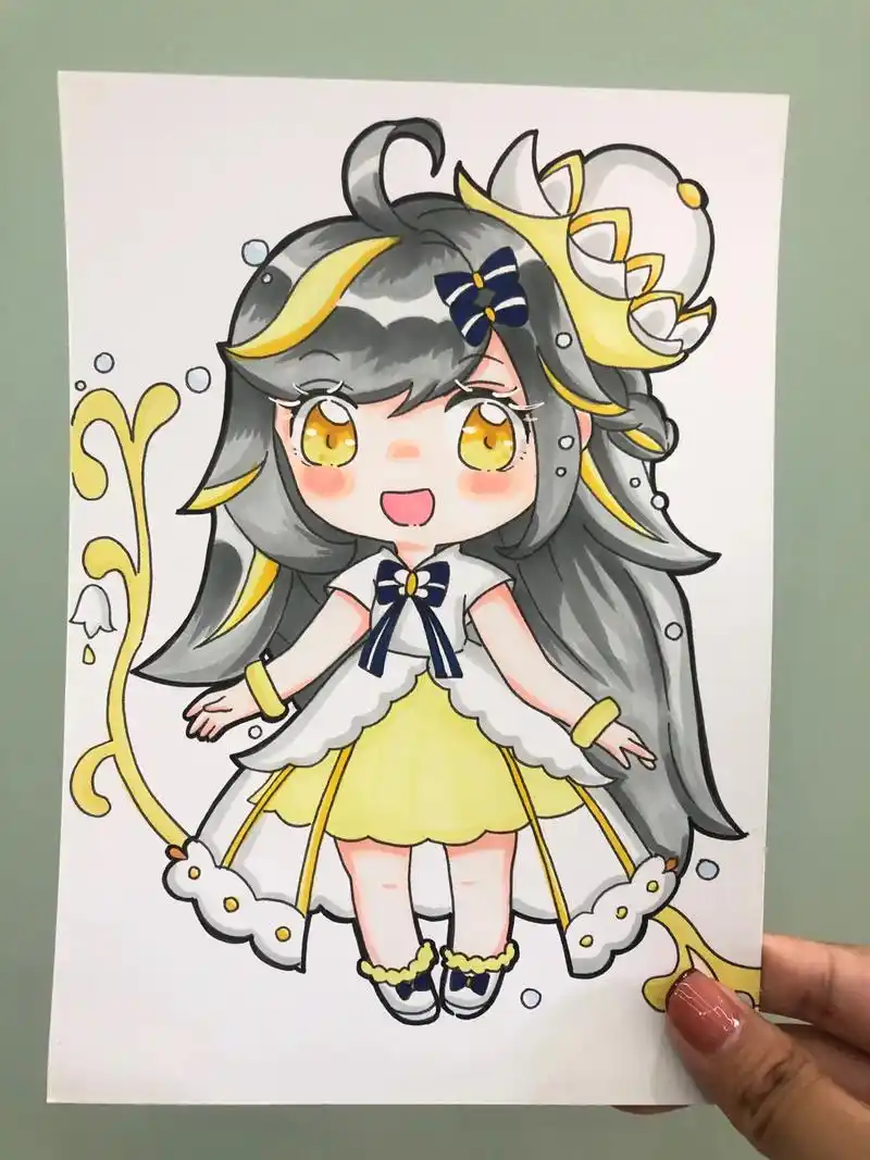 第74幅|迷你世界61银玲61q版附步骤图)临摹标明出处 迷你世 - 抖