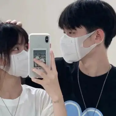 高清并且很幸福的真人情侣头像 甜蜜温柔的情侣头像