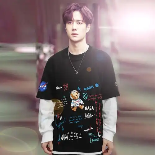 nasa联名王一博同款衣服外套潮牌旗舰店卫衣