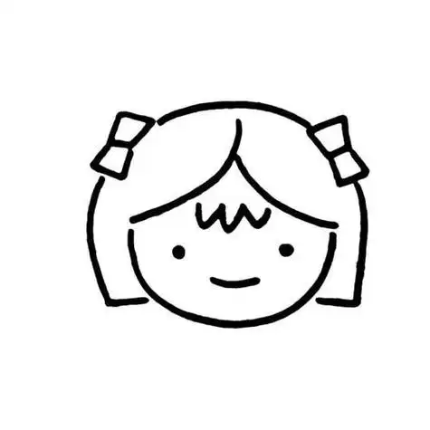 小女孩头像简笔画三岁小朋友简笔画图片人物简笔画简笔