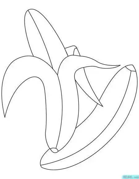 水果简笔画香蕉的