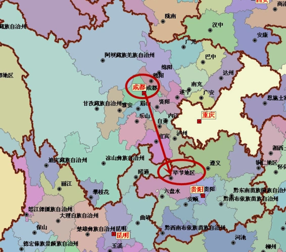 遵义市,南连安顺市,六盘水市,西邻云南省昭通市,曲靖市,北接四川省