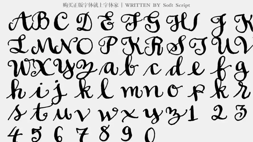 soft script免费字体下载 - 英文字体免费下载尽在字体家